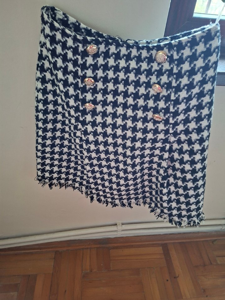 Düğmeli  Kadın Etek - Görsel 4