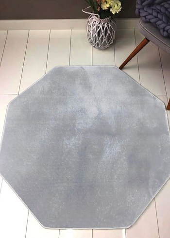Lüx Gri Sekizgen Modern Halı