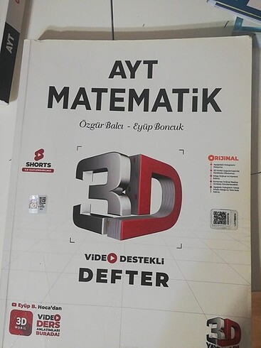 3d ayt matematik video destekli defter 2024