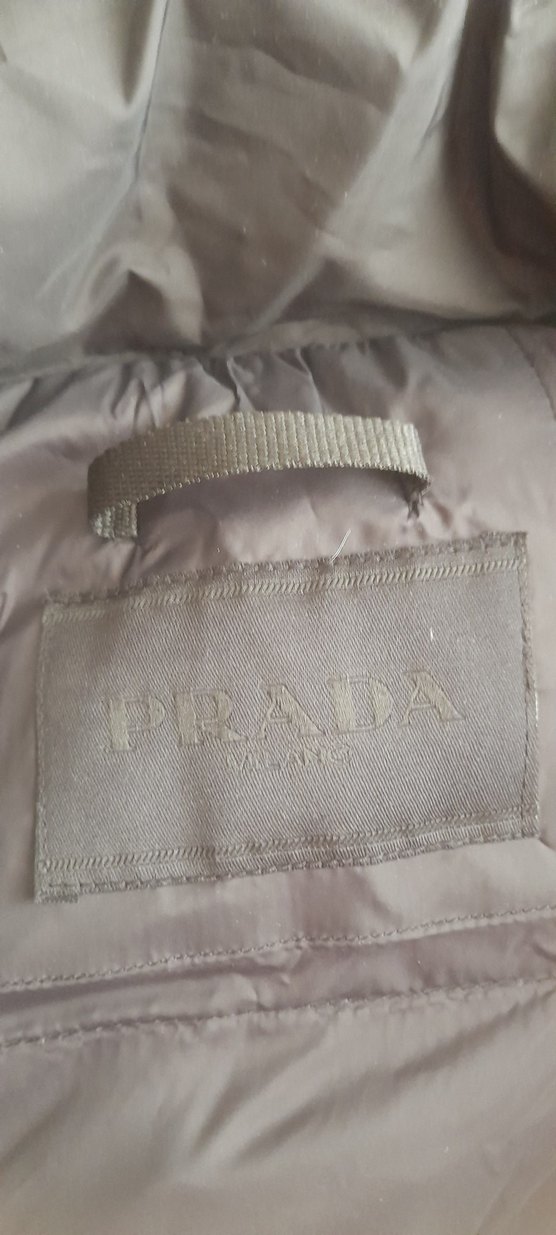 siyah orjinal   PRADA  Fermuarlı mont - Görsel 5