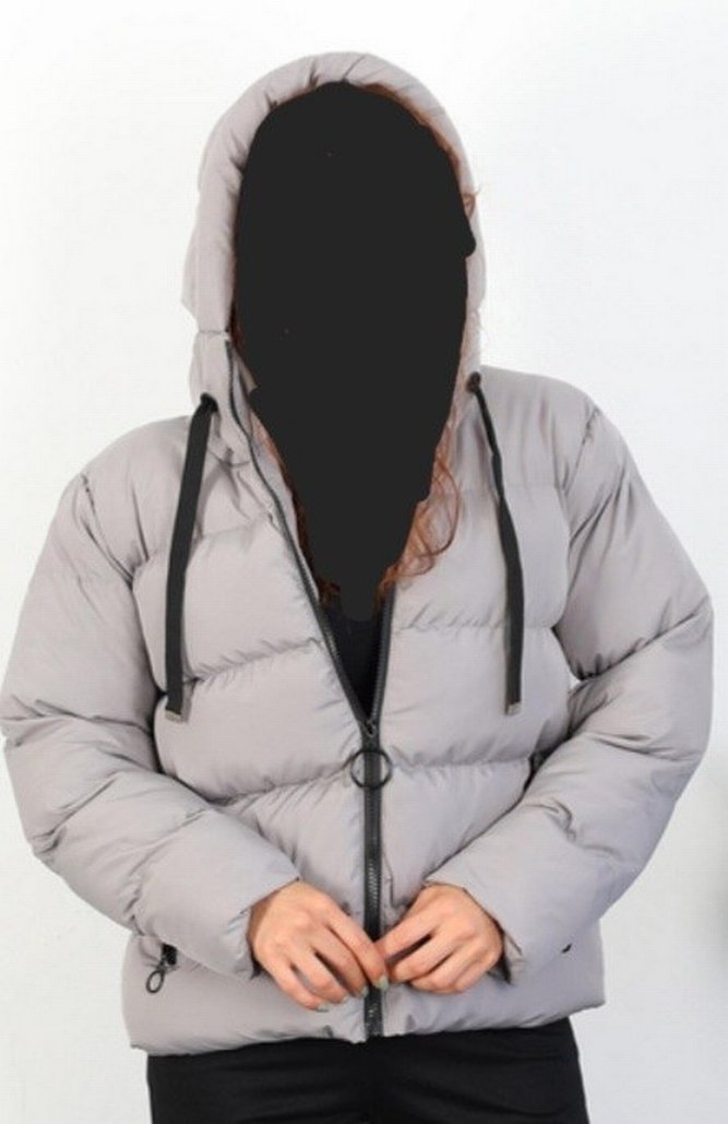 kadın şişme Mont - Görsel 5