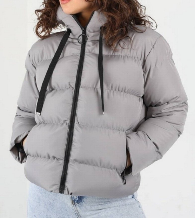 kadın şişme Mont - Görsel 2