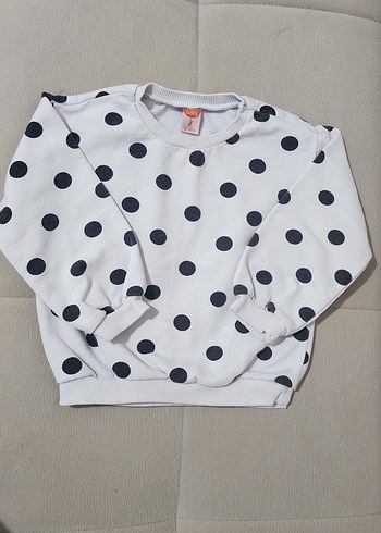 24-36 Ay Beden beyaz Renk Kız Çocuk Sweatshirt