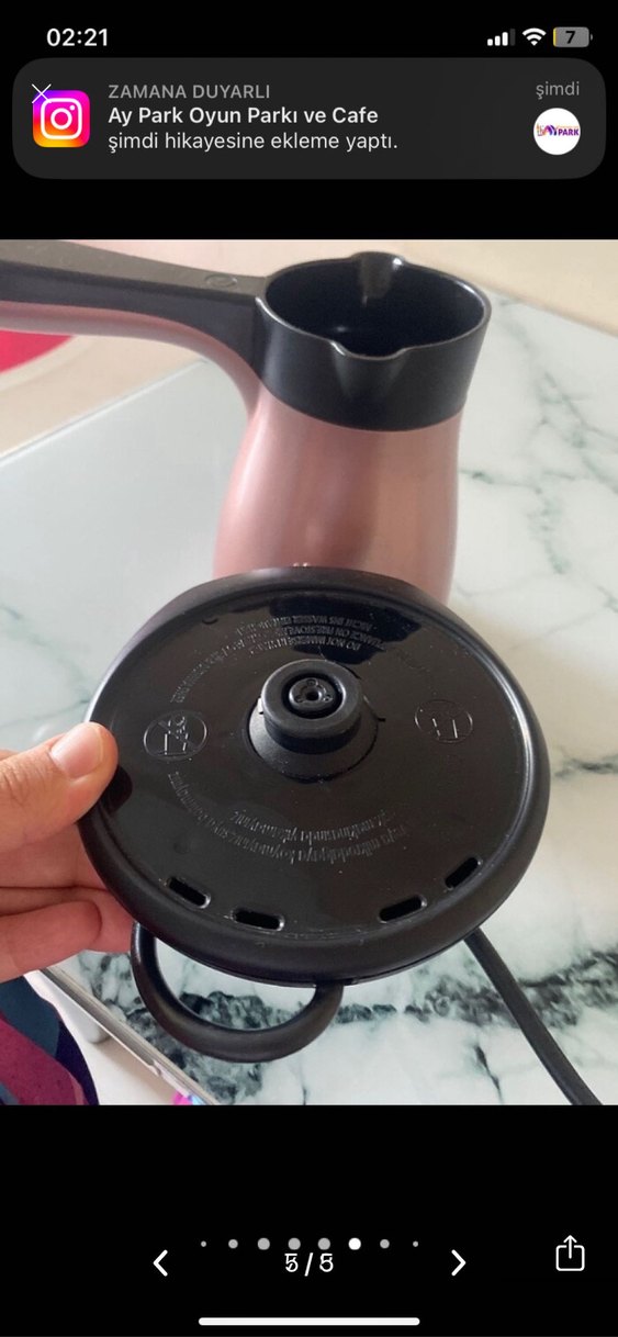 Karaca Elektrikli Pembe Cezve - Görsel 3