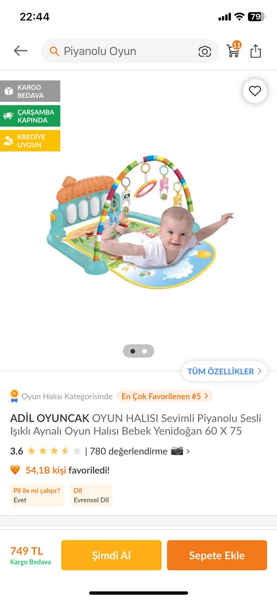 Renkli Bebek Oyun Halısı - Görsel 4