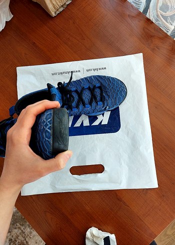 38 Beden mavi Renk Nike Mavi Basketbol Ayakkabısı Elastik Bağcıklı