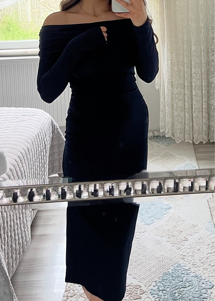 Midi boy elbise - Görsel 3