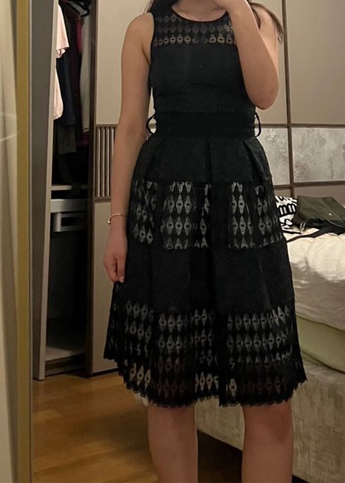 midi elbise - Görsel 3