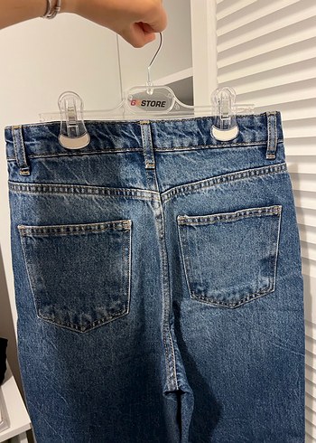 Yüksek bel straight jeans - Görsel 5