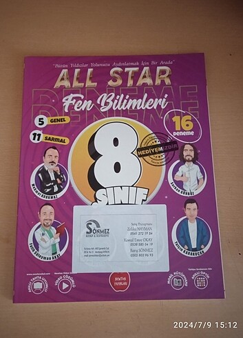  8.sınıf test kitabı 