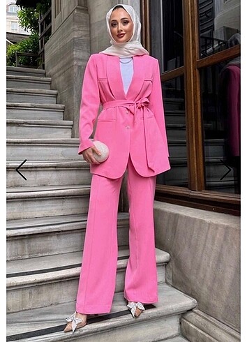 Hooopstore Pembe pantolon takım