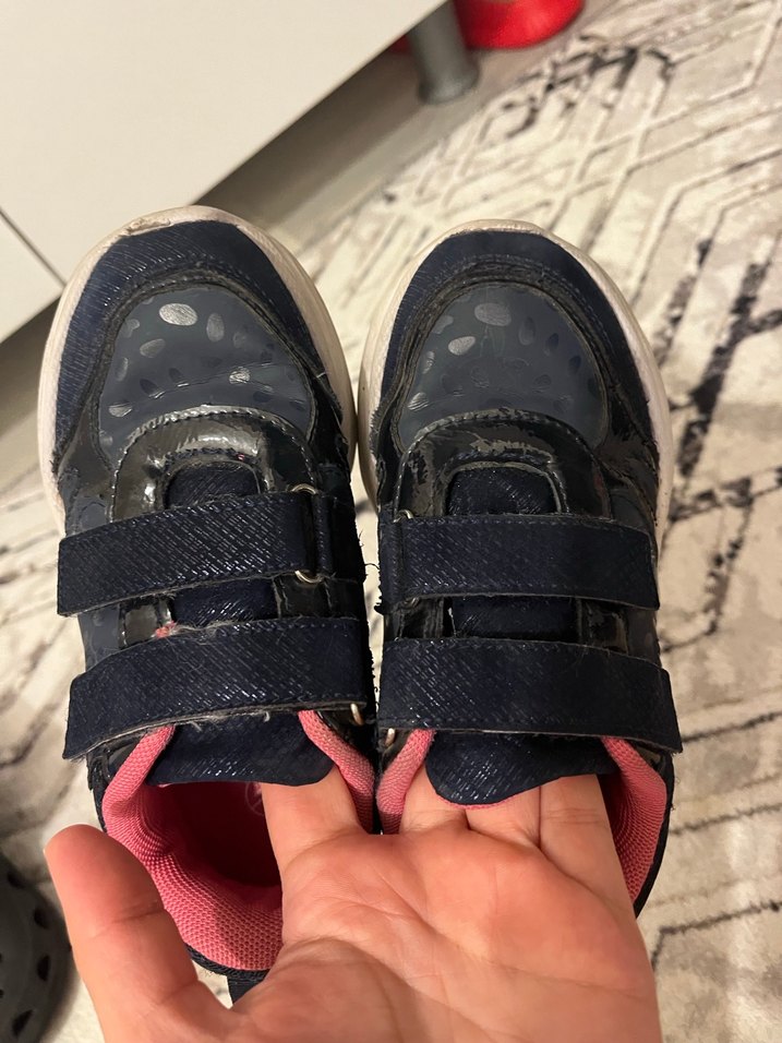 Kız Çocuk Lacivert Yılan Desenli Spor Ayakkabı - Görsel 5