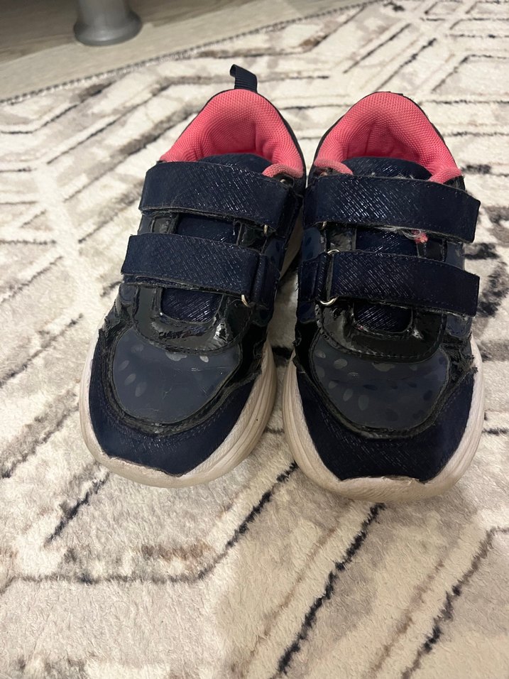 Kız Çocuk Lacivert Yılan Desenli Spor Ayakkabı - Görsel 2