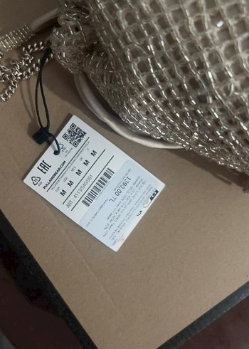 Bej Örgü Kadın Portföy Çanta - Görsel 2