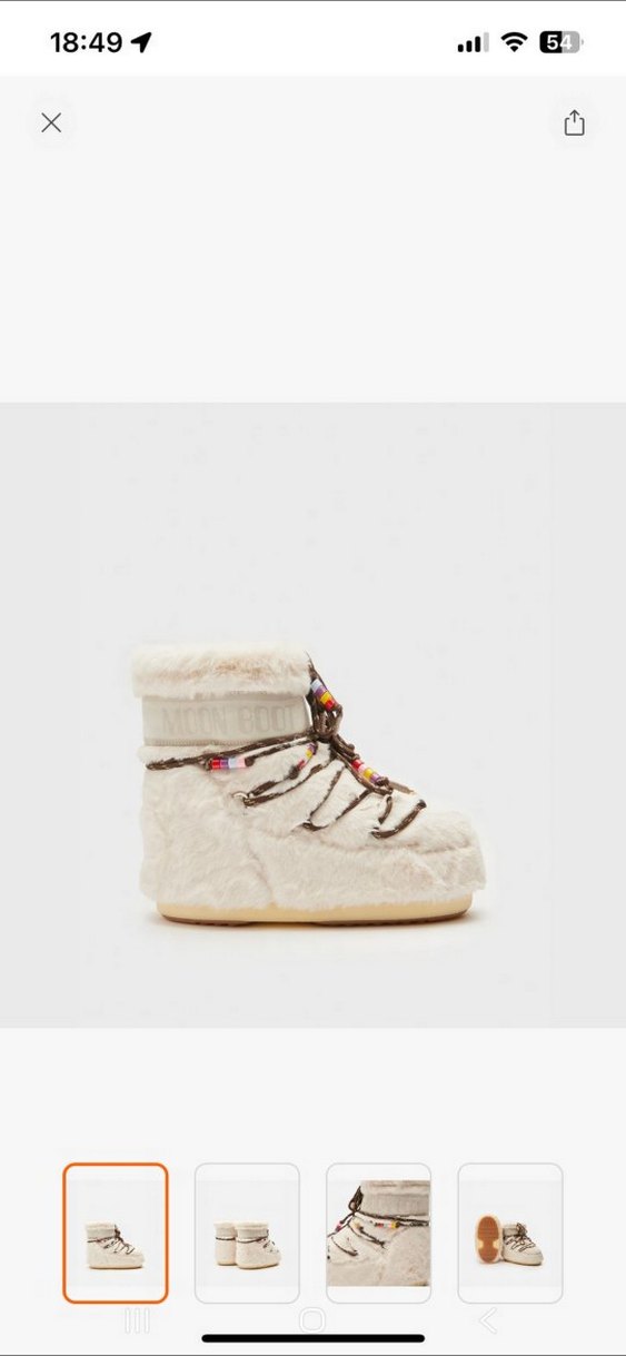 Beyaz Kürklü Kadın Dolgu Topuklu Bot - Görsel 3