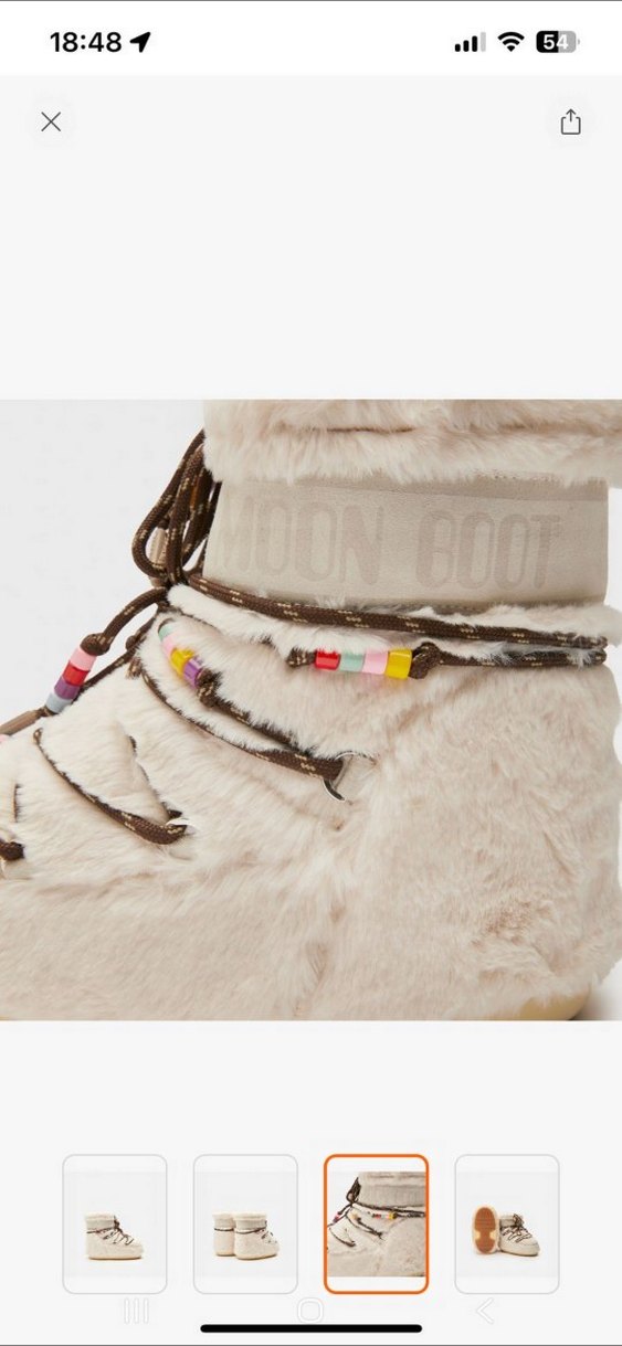 Beyaz Kürklü Kadın Dolgu Topuklu Bot - Görsel 2