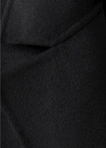 Siyah Çift Düğmeli Kaban - Görsel 2