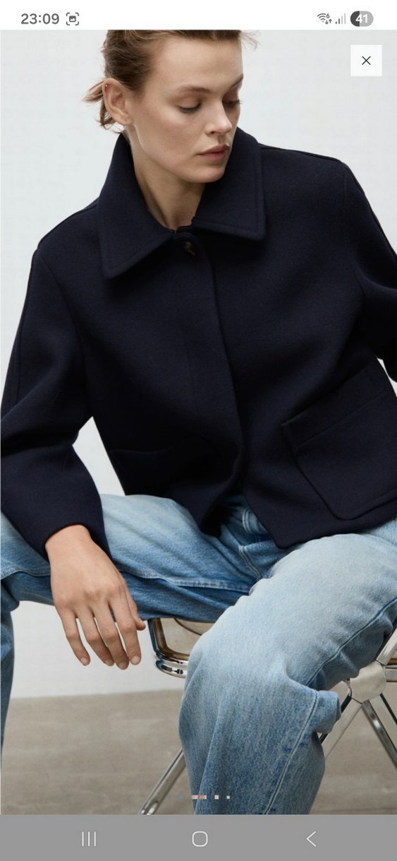 Beyaz Kürklü Kısa Kadın Ceketi - Görsel 3