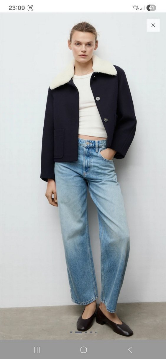 Beyaz Kürklü Kısa Kadın Ceketi - Görsel 5