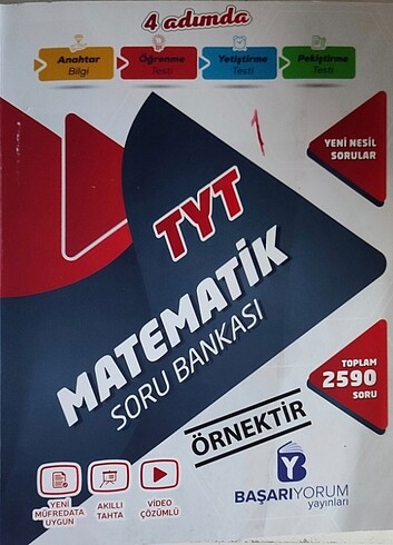 BAŞARIYORUM YAYINLARI TYT MATEMATİK SORU BANKAS VE APOTEMİ PROBL