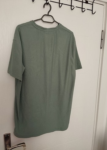 Erkek Gri Baskılı Rahat Kesim Tişört - Görsel 2