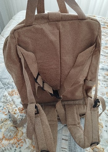 Bej Erkek Sırt Çantası Kapaklı - Görsel 2