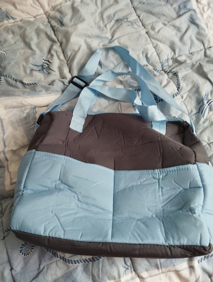 Mavi ve Gri Bebek Çantası - Görsel 2