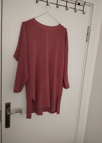 Bordo Kadın Salaş Triko Kazak - Görsel 2