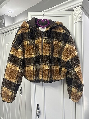 Pull and bear peluş mont