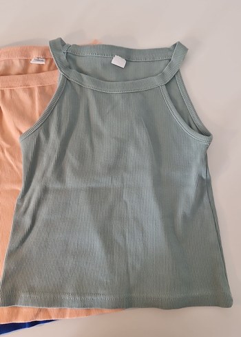 Kadın Basic Pamuklu ribanalı crop dörtlü set