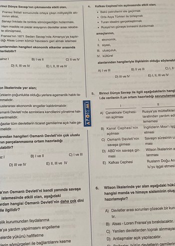  TYT Sosyal Bilimler Soru Bankası Çözümlü