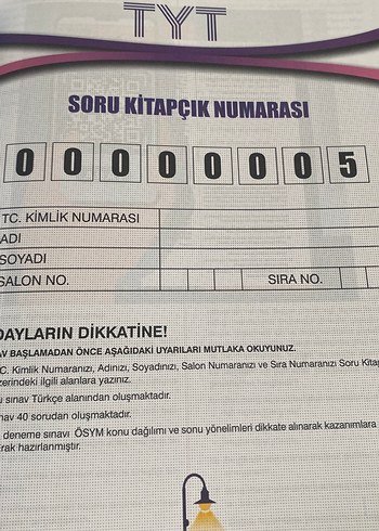  Türkçe Deneme Sınavı 10x40 Tam Öğrenme Destekli