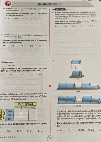  TYT Matematik Soru Bankası 1. Oturum