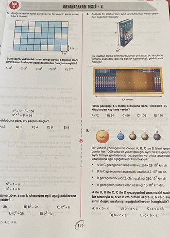  Beden Renk TYT Matematik Soru Bankası 1. Oturum