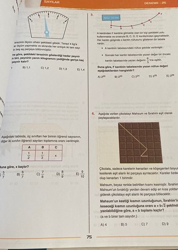  Beden Deneme Deposu Sayılar Konu Denemeleri Kitabı