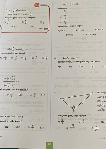  Beden AYT Matematik Soru Bankası - Mehmet Kıvrak