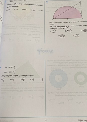  Beden AYT Matematik Denemeleri - RAY