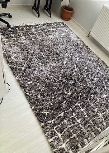 Gri Bohem Tarzı Desenli Halı - Görsel 3