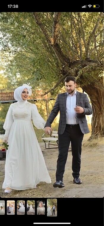 Beyaz abiye nikah elbisesi