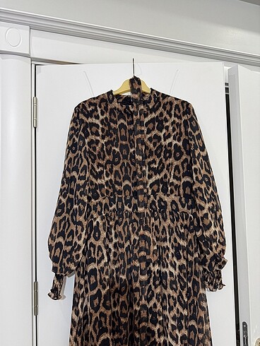 Armine Armine tunik leopar elbise