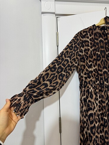 42 Beden Armine tunik leopar elbise
