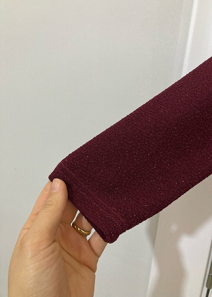 Bordo abiye - Görsel 3