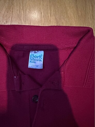 9 Yaş Beden bordo polo tshirt