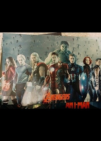 Marvel poster (Heygirl) dergi hediyeli 