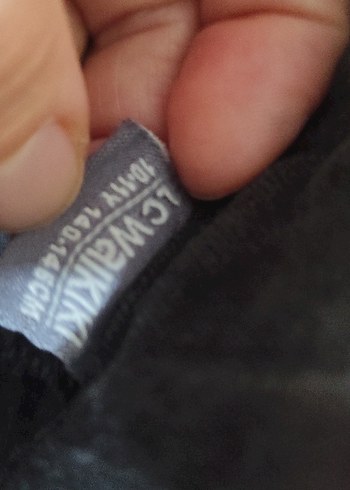 Siyah Bağcıklı Regular Fit Denim Pantolon - Görsel 2