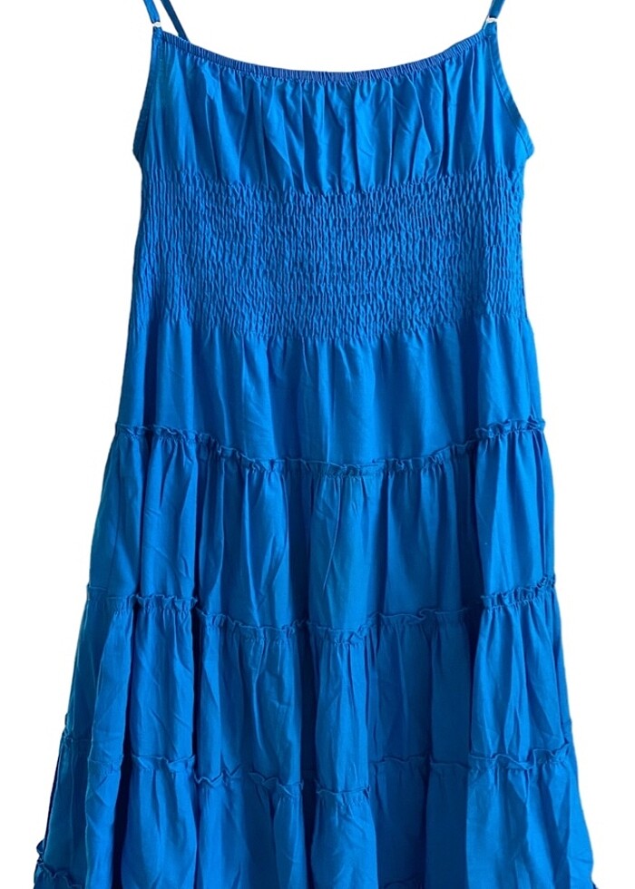 Adil Işık  mavi yazlık trend elbise - Görsel 3