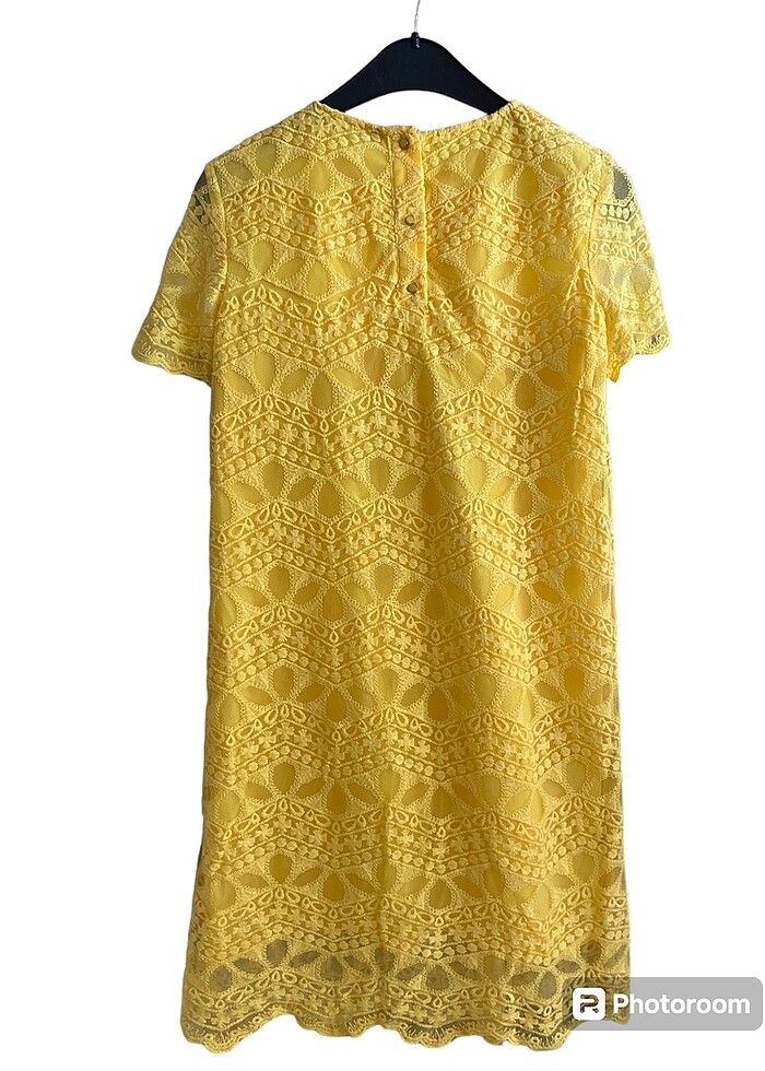 Zara sarı elbise - Görsel 4