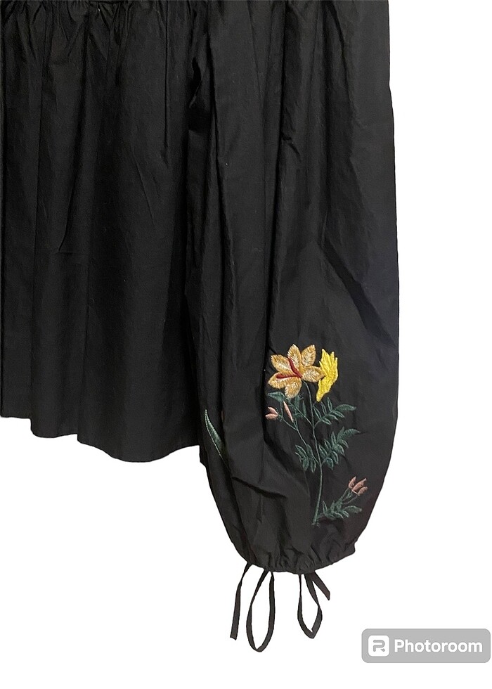 Çiçek kol detaylı zara gömlek - Görsel 3