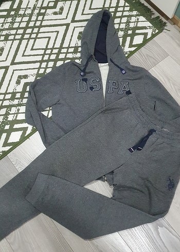 Gri Kapüşonlu Erkek Fermuarlı Sweatshirt - Görsel 2