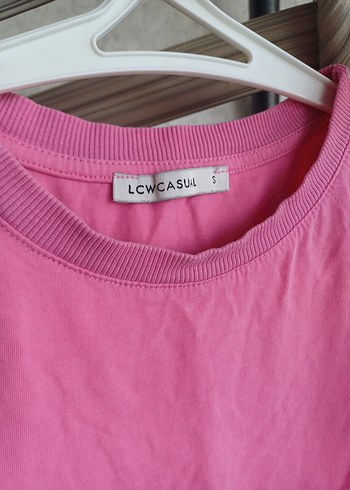 LC Waikiki Pembe Kısa Kollu Pamuklu Tişört